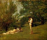Thomas Eakins Canvas Paintings - Arcadia